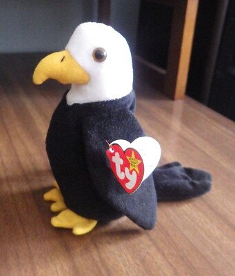 Ty Original Beanie Baby Baldy TM Eagle 1996 Plush retired
