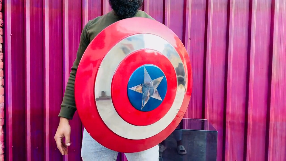 The first avenger shield | Captain America Shield | Steve Rogers shield ...