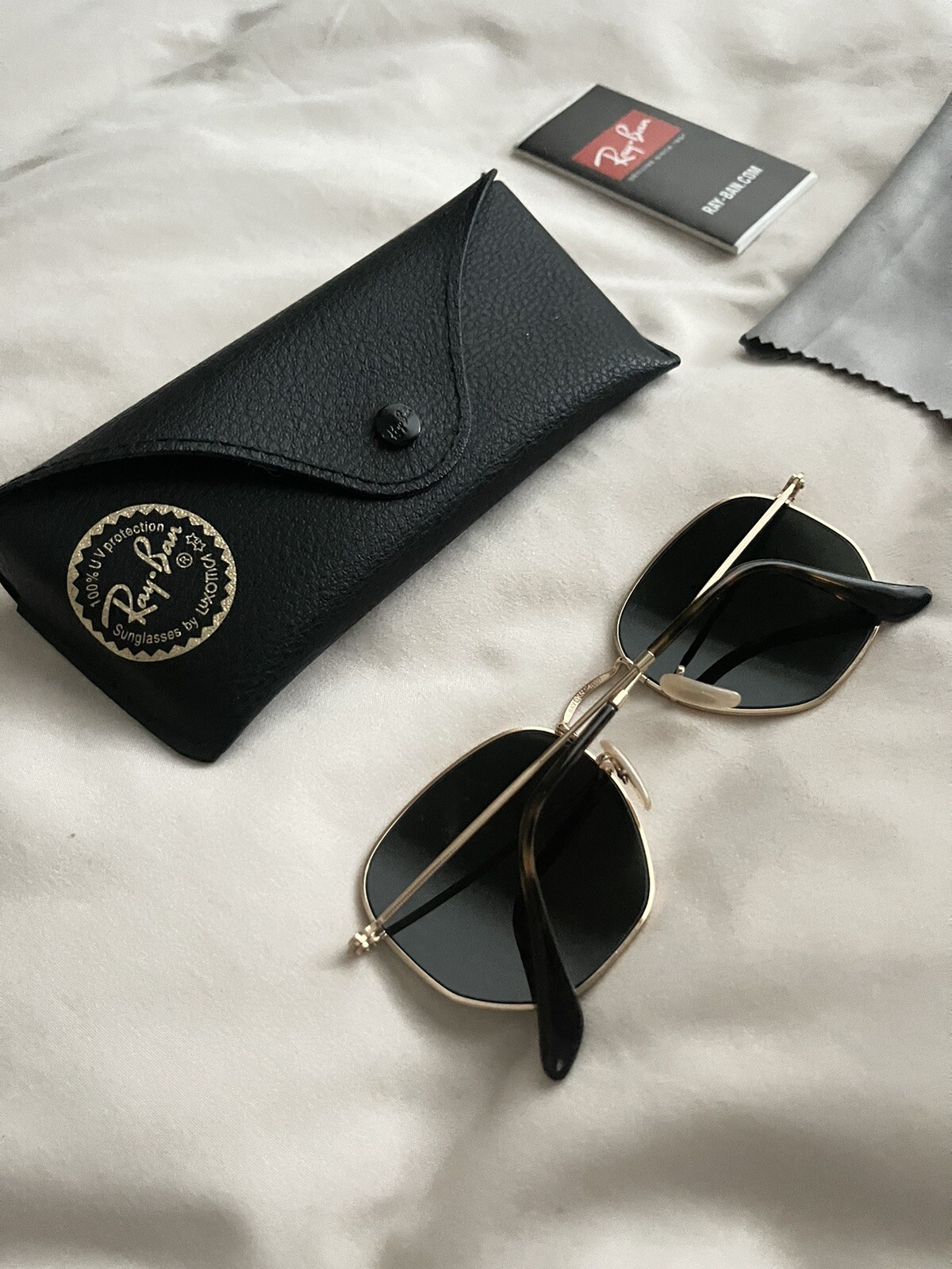 Authentic Ray-Ban Classic Green Hexagonal Sunglas… - image 2