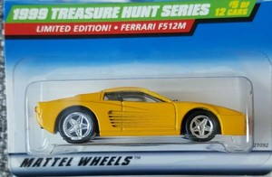 HOT WHEELS FERRARI 512 TREASURE HUNT 1999 . RARE BLACK ...
