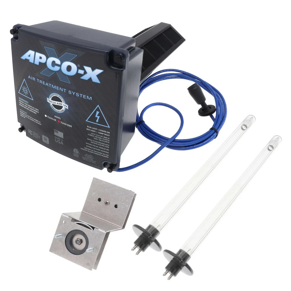 APCO X TUV APCOX DER3 18 32 VAC In Duct Whole House Air Purifier