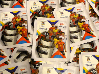 Topps UEFA - Road to Nations League Finals 2022 - 50 Tüten - 400 Sticker  -  TOP