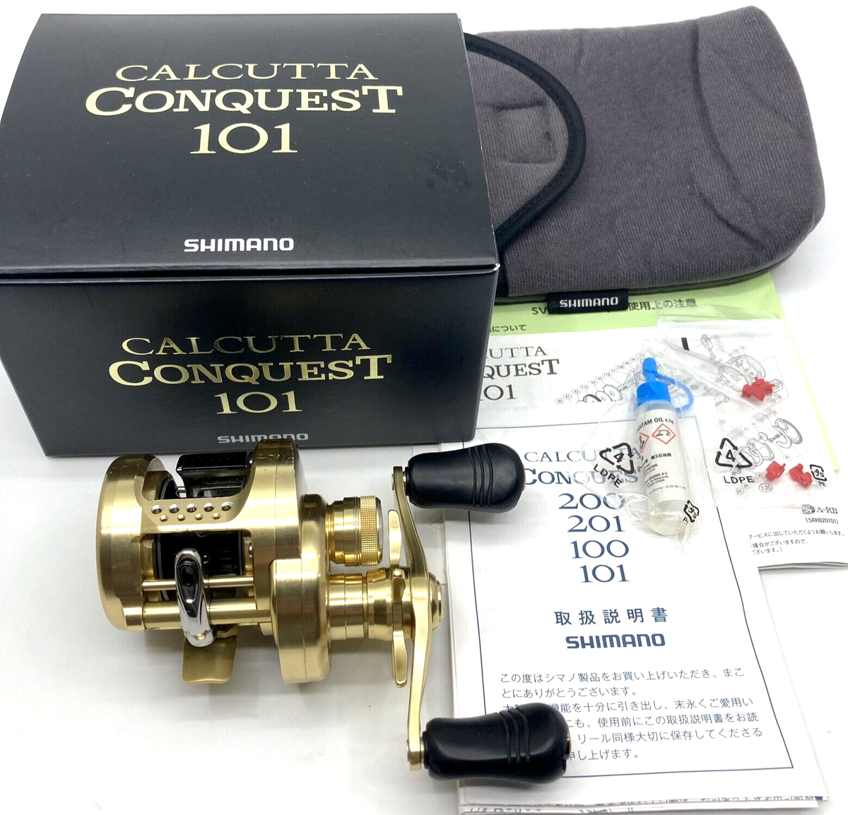 リール SHIMANO 14 CALCUTTA CONQUEST 101 Shimano 14 CALCUTTA CONQUEST 101 Left Handed Bait Casting In Box