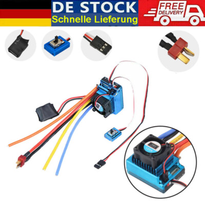 120A ESC Sensored Brushless 1/8 1/10 1/12 RC Voitures Car Speed Controller DE