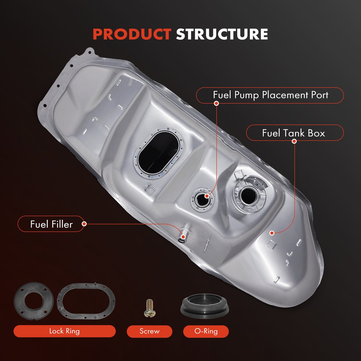 18.5 Gallons Fuel Tank for Toyota Tacoma 2002 2003 2004 L4 2.4L L4