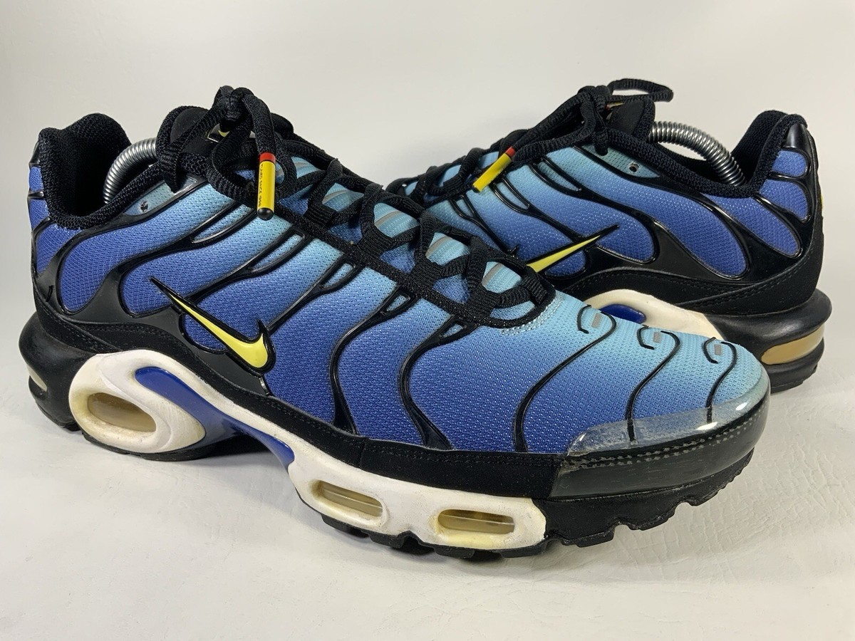 Nike Air Max Plus Tn Hyper Blue Black Yellow White Mens Size Nike Air Max Plus Tn Hyper Blue Black Yellow White Mens Size