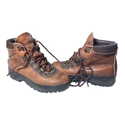 Danner Vtg Brown Suede Leather Work Hiking Boots Vibram Mens 7 1/2 Made in USA Danner Vtg Brown Suede Leather Work Hiking Boots Vibram Mens  main image 4