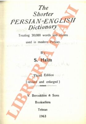 SHORTER Haim - Persian - English Dictionary (3-52330)