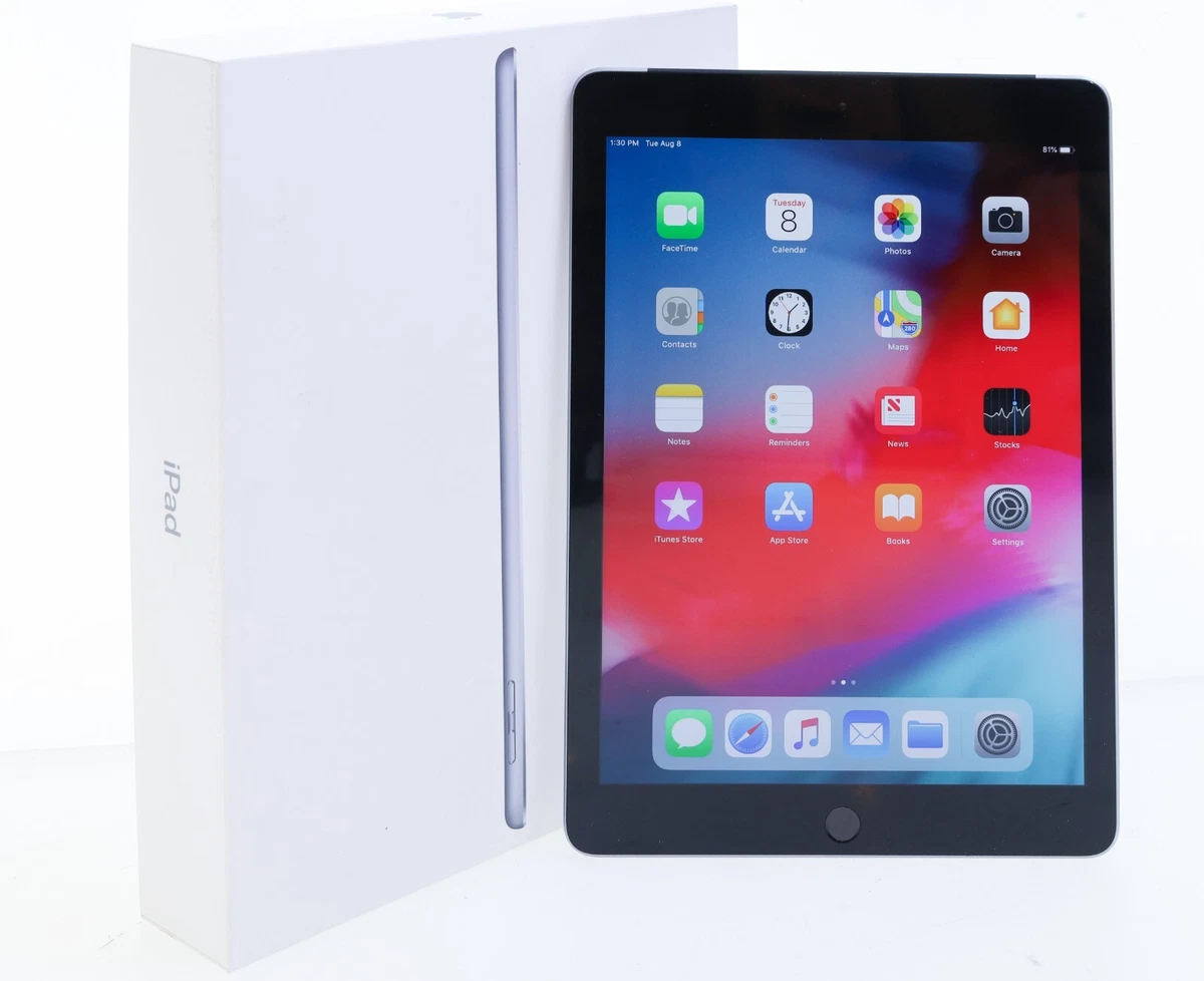 APPLE iPad 6th Gen 9.7in. 32GB, Wi-Fi & Cellular, Space Gray