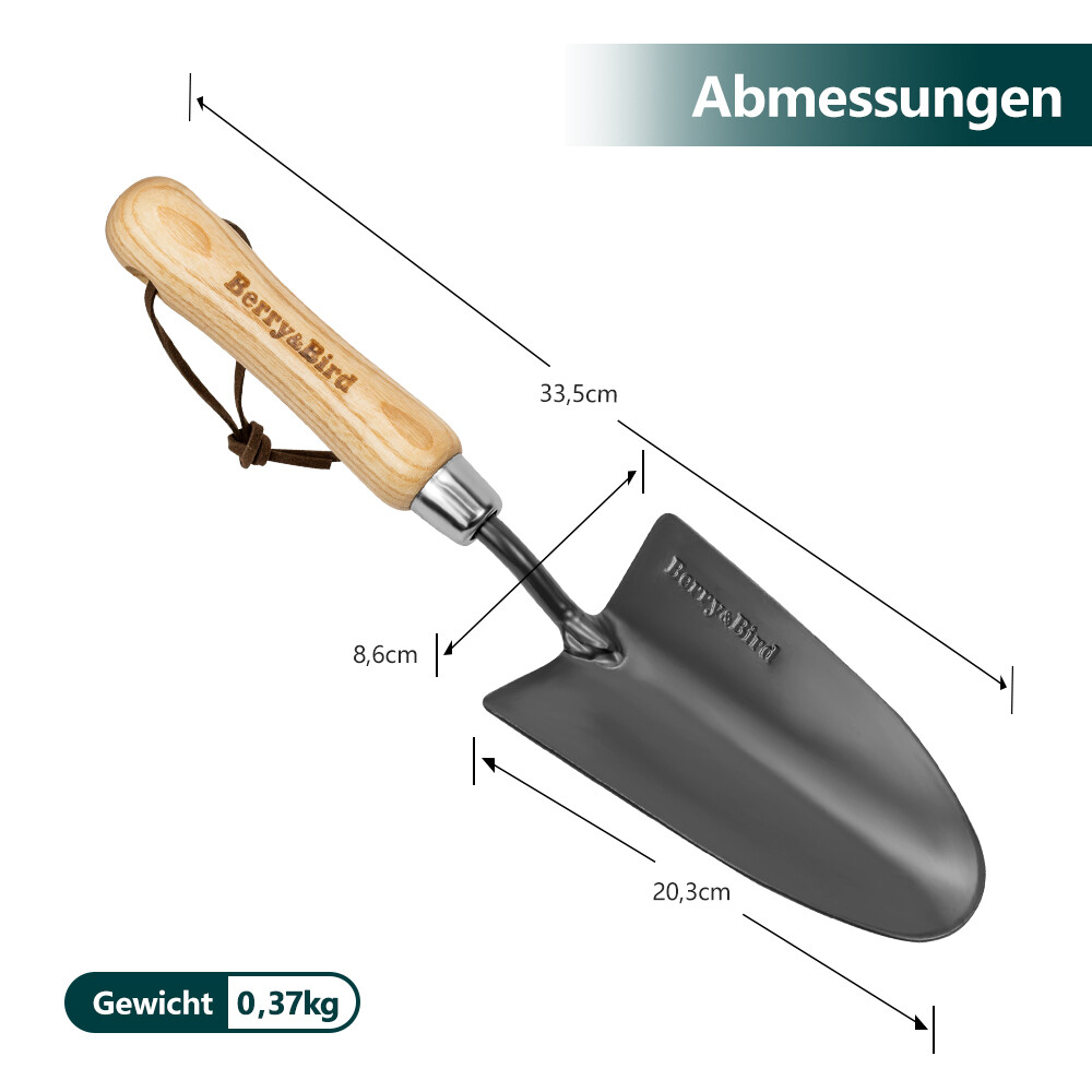 Berry&Bird Garten Handschaufel Blumenkelle Pflanzschaufel 10 Jahre