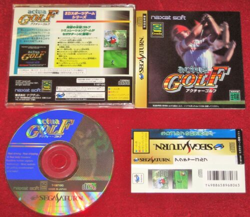 *Complet* Jeu de sport Sega Saturn ACTUA GOLF NTSC-J Japon Importation JPN - Photo 1/3