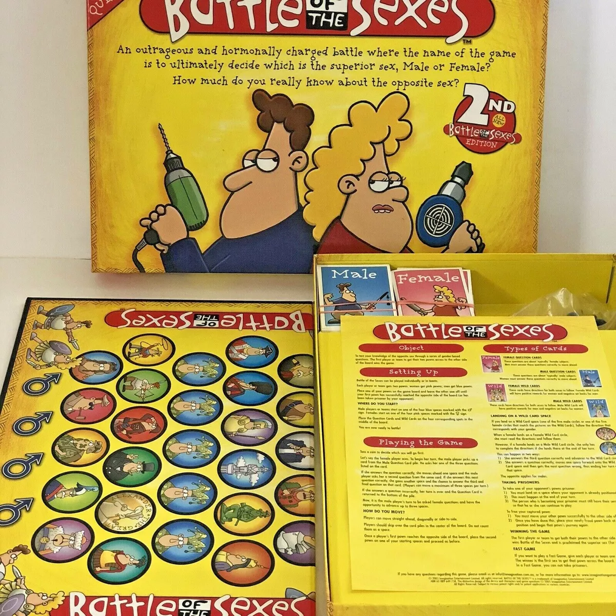 Battle of the Sexes Card Game, Board Game