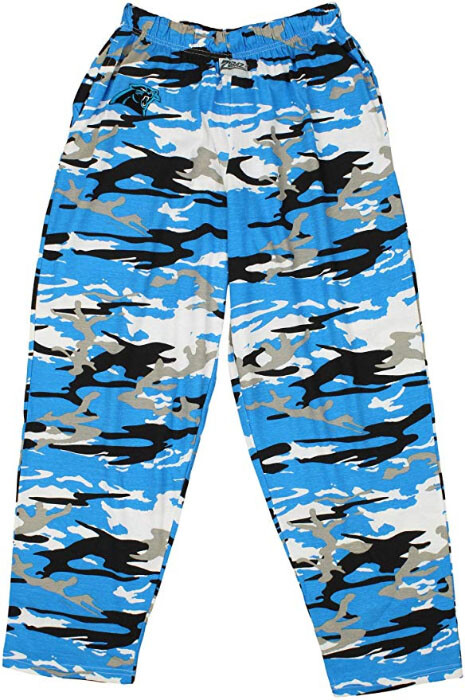 Футбольные мужские камуфляжные брюки Carolina Panthers от Zubaz NFL