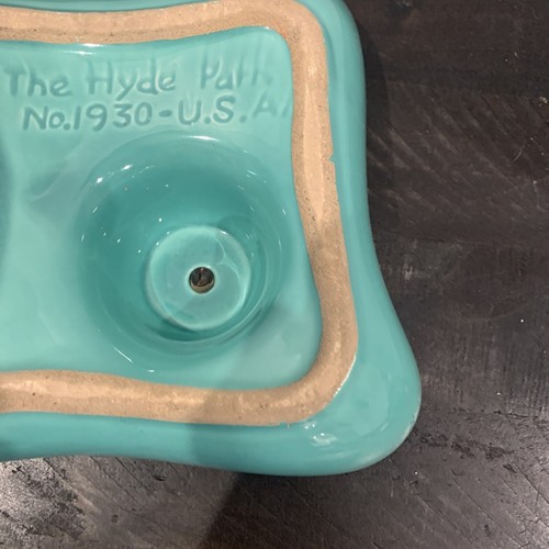 The Hyde Park MCM Large Ceramic Cigar Ashtray Monogram The Hyde Park # 1930 - Picture 12 of 14