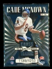 1999 Leaf Rookies Stars Cross Training Football Card CT16 Cade McNown 1121/1250