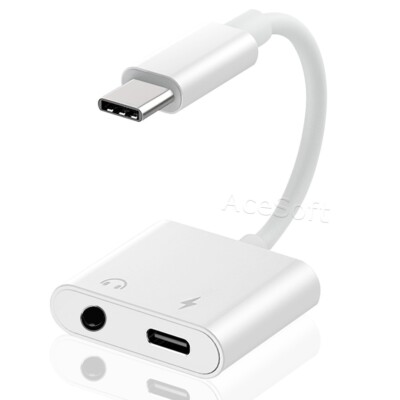 DAC Chip 2IN1 TypeC To 3.5mm Jack Audio Charging Cable for OnePlus 10 Pro 5G USA