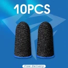 10x Finger Sleeve Gaming Gloves Sweatproof Anti Slip Fingertip Thumb Touch Cover