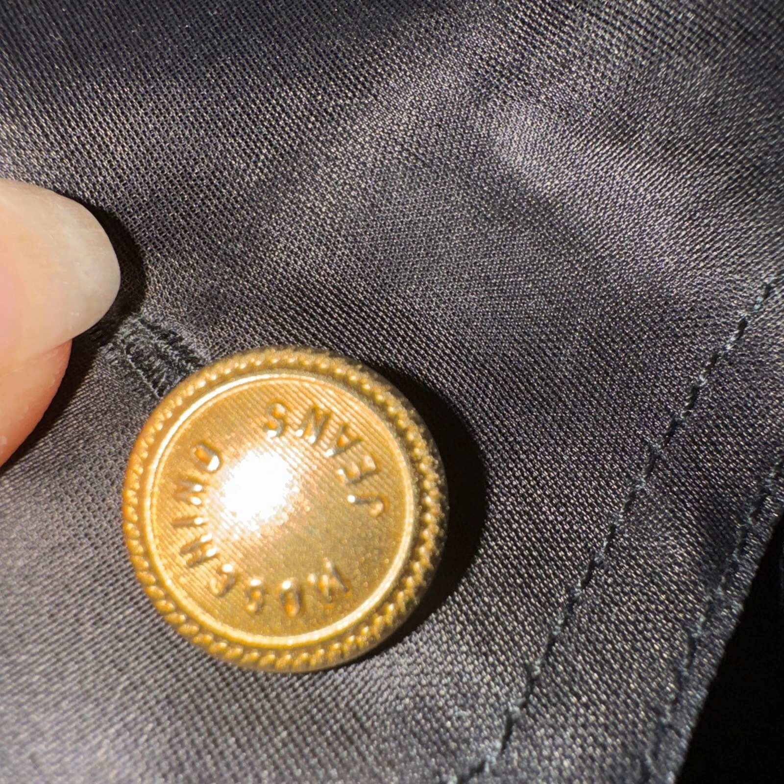 Moschino Jeans giacca vintage nera trasparente (taglia USA 8)