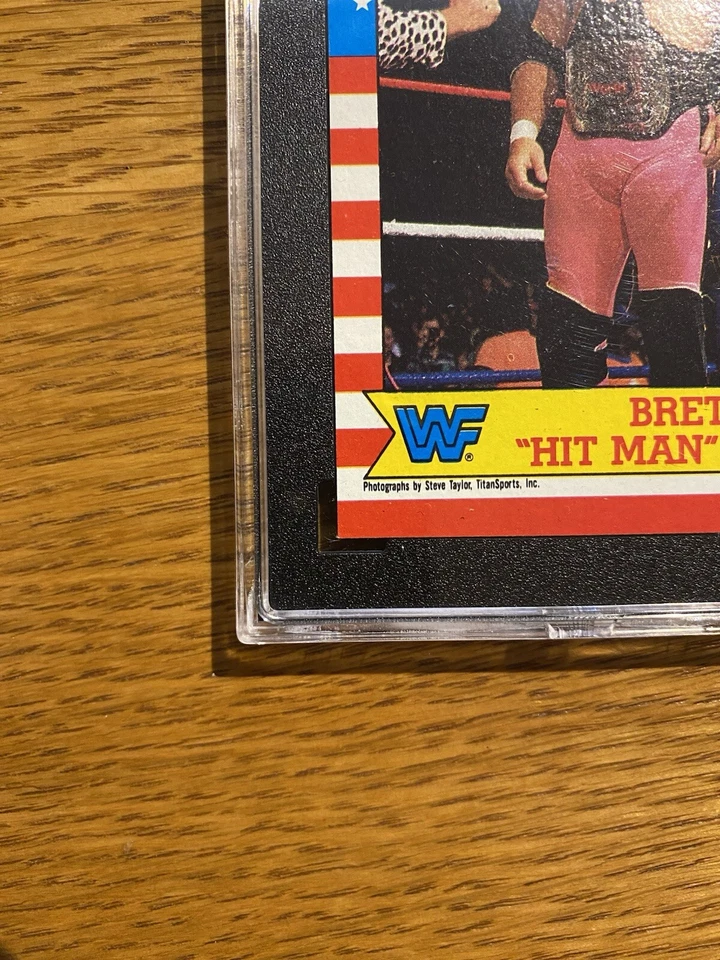 1987 Topps WWF - #1 Bret Hart (RC) - Imagem 4 de 4