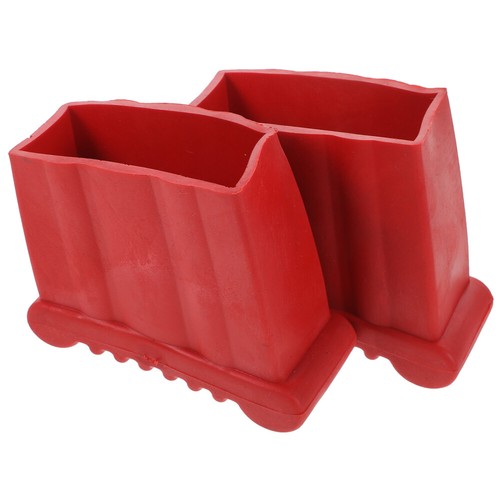 2 Pcs Elevator Boots Feet for Bottom of Ladder Non-slip Rubber Metal Step