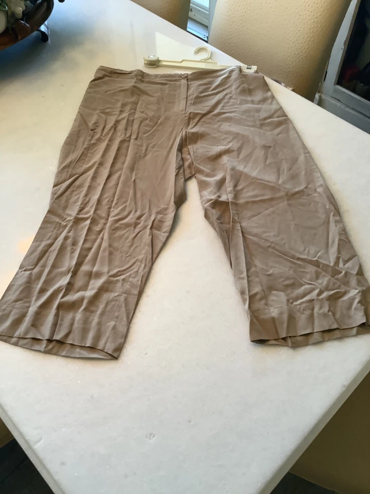 NUEVO CON ETIQUETAS $89 J.JILL 3X PANTALONES CAQUI 100% SEDA LARGOS DEBEN VERSE SIN PRECIO BASE WOW