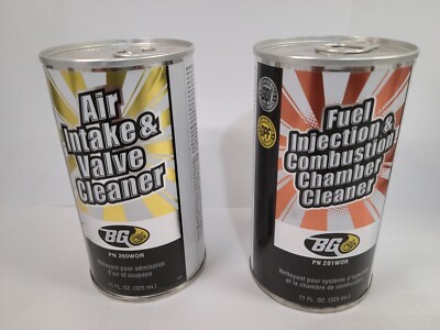 BG Fuel Injector And Air Induction, Valve Cleaners 2 pack