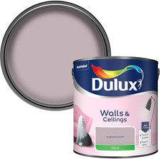 Dulux Silk Emulsion Paint for Walls and Ceilings - Dusted Fondant 2.5 Litres 8.86 per litre