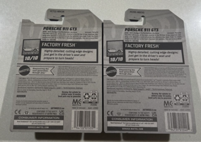 NEW 2022 HOT WHEELS Q CASE PORSCHE 911 GT3 BLUE & BLACK LOT 2 VHTF