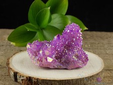 AURA QUARTZ Ruby Pink - Rainbow, Crystal Cluster, Metaphysical, Decor, R0610