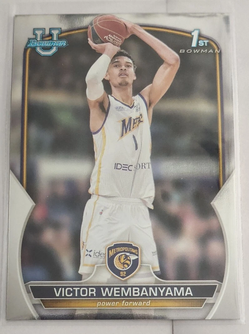 2022-23 BOWMAN CHROME UNIVERSITY VICTOR WEMBANYAMA RC 1ST SP #101 CENTERING!!