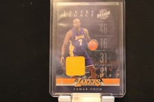 LAMAR ODOM GAME-WORN JERSEY PATCH 2009-10 PANINI SEASON UPDATE LAKERS LEGACY