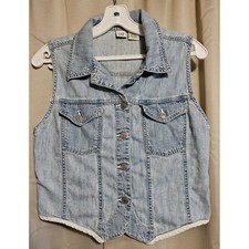 Vintage 90's Gap Soft Denim Vest Top Size Small Juniors