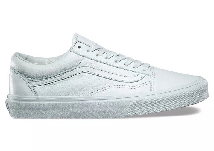Vans old skool shop leather mono ice flow