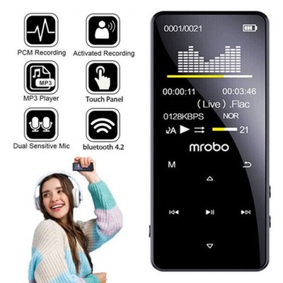 Verlustfreier Musik Player Unterstützung 128GB Bluetooth MP4/MP3 FM Radio Record