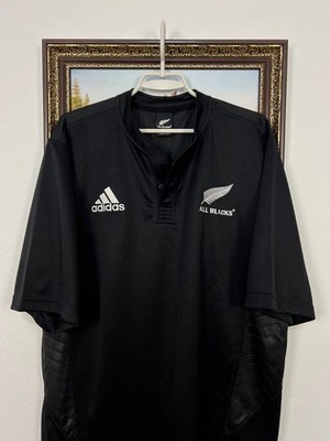 Vintage Adidas New Zealand All Blacks Rugby Union Jersey Mens
