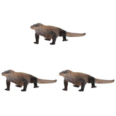 3 Pcs Deko Reptilien Spielzeug Simulation Tiermodell Echsendekoration