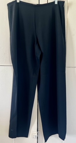 Armani Collezioni, Vintage 90s Y2K Giorgio Armani Le Collezioni Women's Black Wool Pants Sz 10