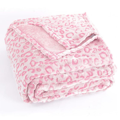 Pleasant Boulevard Leopard Throw Blanket Fleece Premium Lightweight Cozy Warm