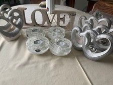 Tischdeko Hochzeit / Silberhochzeit Wie NEU Top Zustand