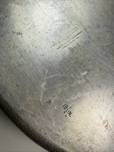 Vintage gehämmert Club Aluminium Hammercraft Kochgeschirr oval Bräter Dutch Oven 18,5 Zoll - Bild 8 von 15