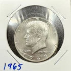 1965 Kennedy Half Dollar • 40% Silver • Brilliant Uncirculated BU