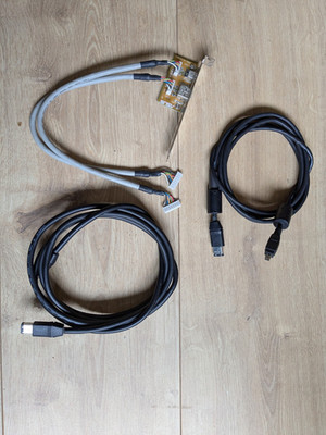 Firewire 2 Port Header Halterung PC Kabel plus 2 Anschlusskabel