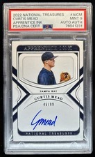 2022 National Treasures Curtis Mead Apprentice Ink Auto #/99 PSA 9 Authentic