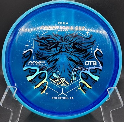 MVP Axiom Particle Glow Proton Hex  ALL-BLUE  Special OTB Champion Cup Disc Golf