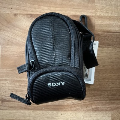 Sony LCS-CSU Camera Case Black Soft Pouch with Belt Loop and Strap NEW