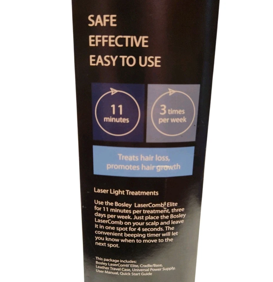 BOSLEY LaserComb ELITE Crecimiento del Cabello Terapia de Luz Láser Roja para Adelgazamiento del Cabello NUEVO Foto 4 de 4