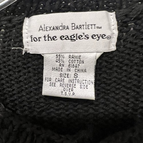 Alexandra Bartlett S Eagles Eye Stitched Heavyweight Christmas Sweater Rare - Bild 7 von 9