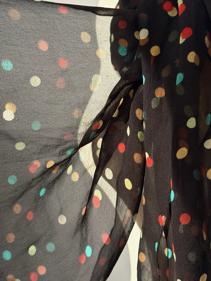 Women's Scarf Polkadot Sheer Party - Image 4 of 4