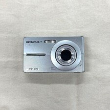 OLYMPUS FE-20 Silver Compact Digital Camera Tested Working Seller Japan