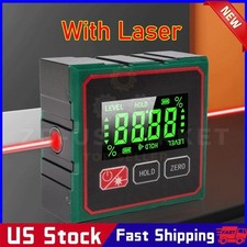 Digital Angle Finder with Electronic Laser - 4-side Strong Magnetic Angle Gauge